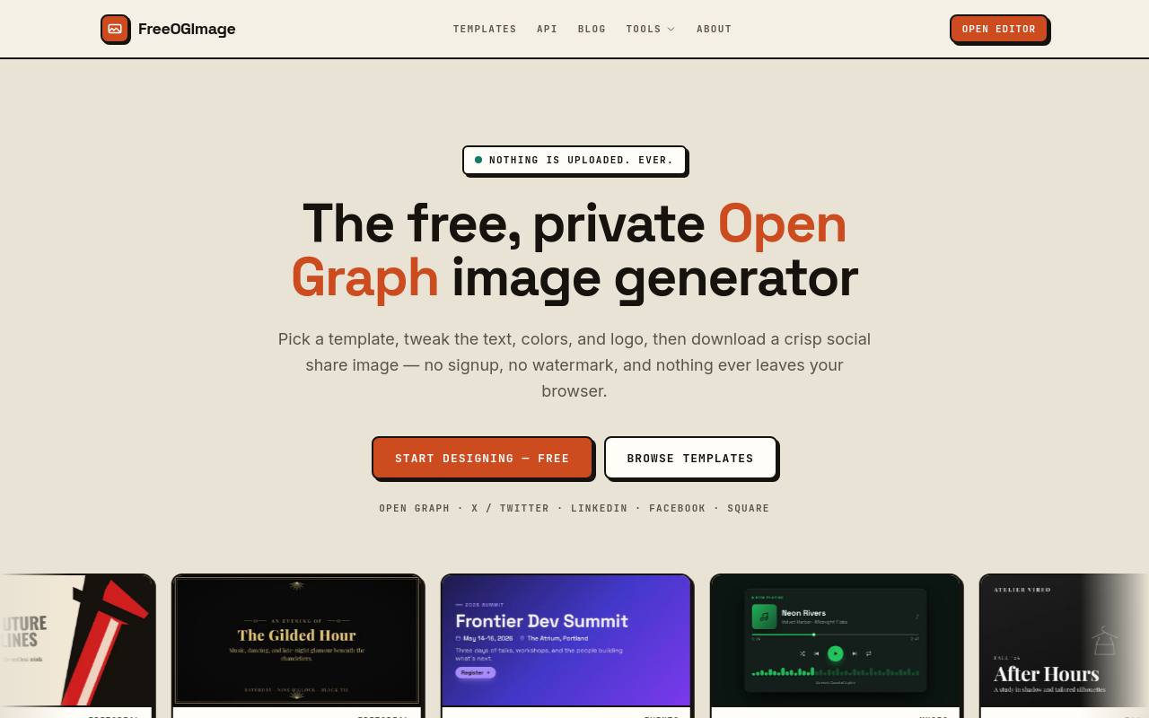 Free OG Image Generator screenshot
