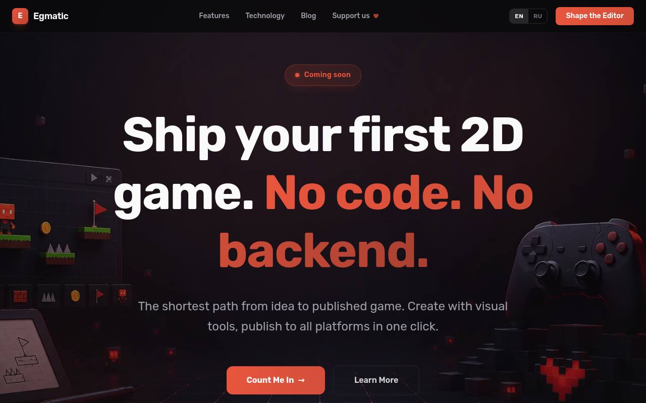 Egmatic screenshot