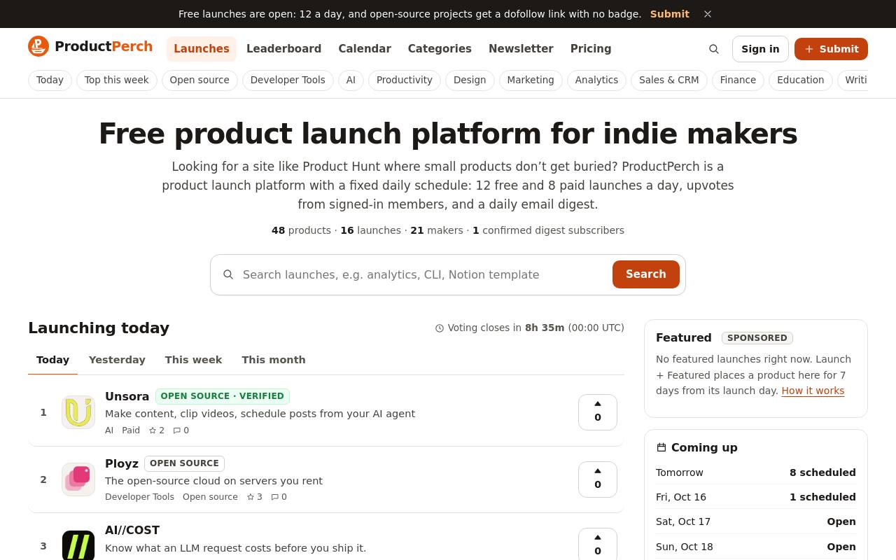 ProductPerch screenshot